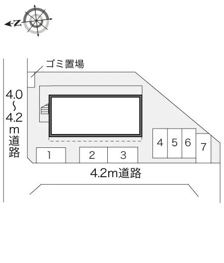 ★手数料０円★仙台市青葉区芋沢　月極駐車場（LP）